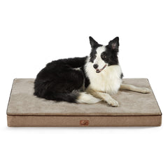 Bedsure memory foam dog bed with orthopedic crate support for joints and comfort