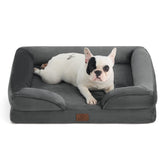 Bedsure orthopedic dog bed 28 cover close-up shows durable, washable fabric for easy cleaning.