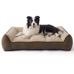 Bedsure orthopedic dog bed large top view showcases plush comfort and thick foam support