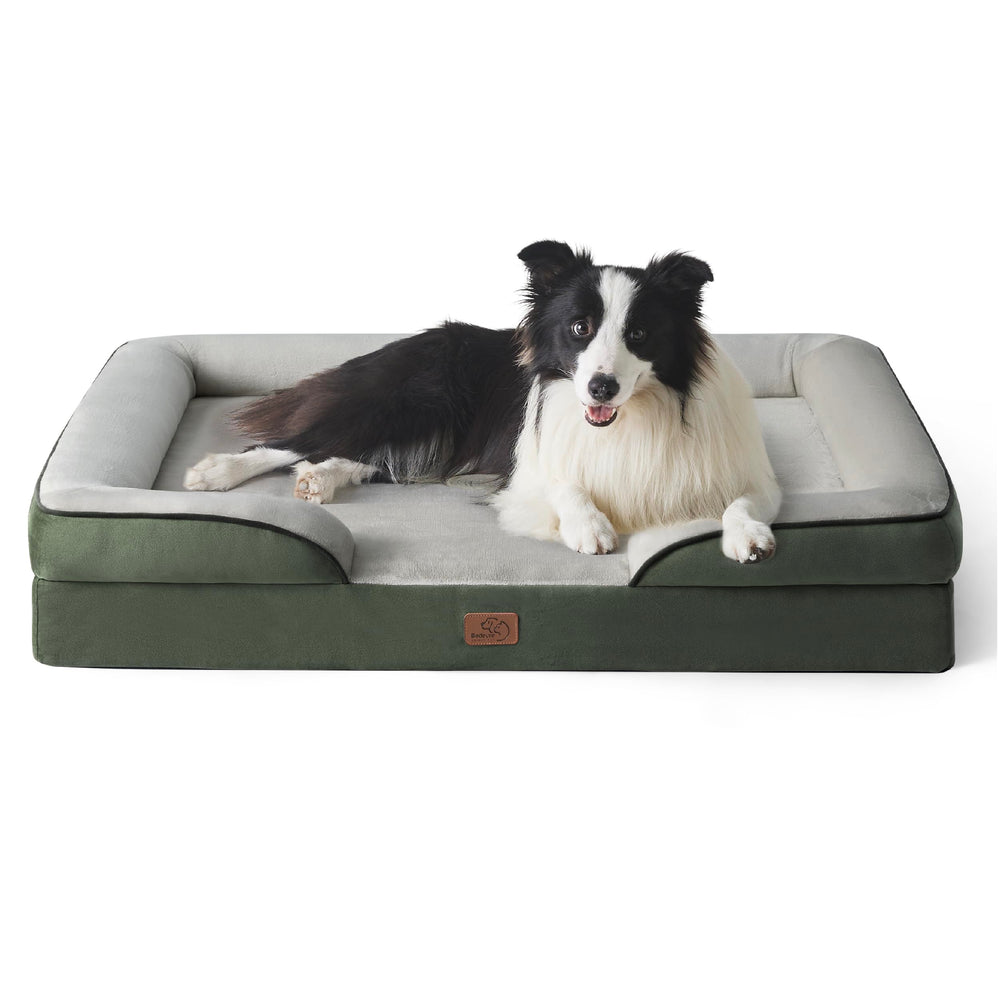 Bedsure orthopedic dog bed large offers plush support for joints and rest