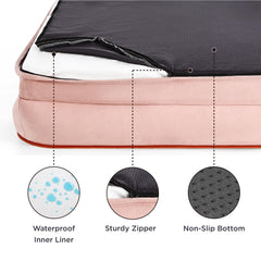 Bedsure orthopedic dog bed removable cover demonstrates easy machine washing.