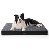 Bedsure orthopedic dog bed memory-foam 36x27 supports joints for restful sleep.