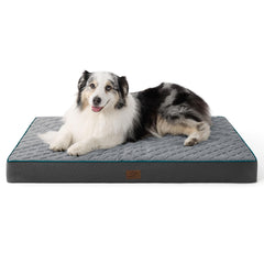 Bedsure orthopedic dog bed memory foam close-up highlighting joint support and plush comfort