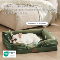 Bedsure orthopedic dog bed waterproof-liner protects foam from spills and accidents
