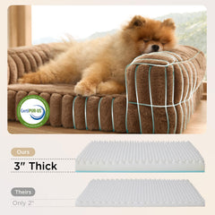 Bedsure three-sided bolster cushions the head and neck for added security.