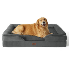 Bedsure Orthopedic Dog Bed XL Plus close-up foam detail highlight even weight distribution for comfort.