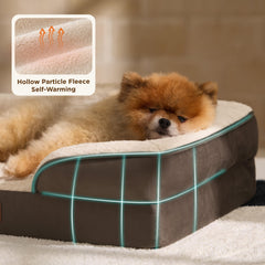 Bedsure orthopedic sofa close-up of egg-crate foam for weight distribution