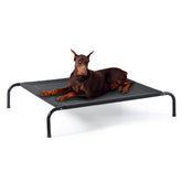 Bedsure Outdoor Elevated XL Dog Bed front view shows cooling raised cot for all-season comfort