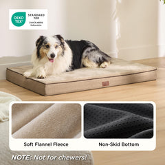 Bedsure dog bed with removable zippered cover for easy cleaning.