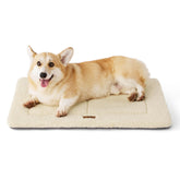 Bedsure washable dog crate bed with soft fleece top for cozy naps