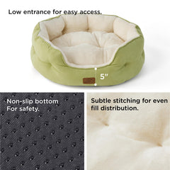 Bedsure washable green pet bed in washer for easy cleanup