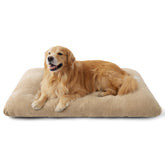 Bedsure washable XXL dog bed in crate offers plush comfort.