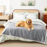 Bedsure waterproof-dog-blanket-bed protects furniture from spills and pet accidents