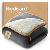 Bedsure waterproof dog blanket with Sherpa-side warmth for small dogs.