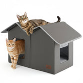 Bedsure weatherproof outdoor cat house rainproof membrane blocks rain to keep strays dry.