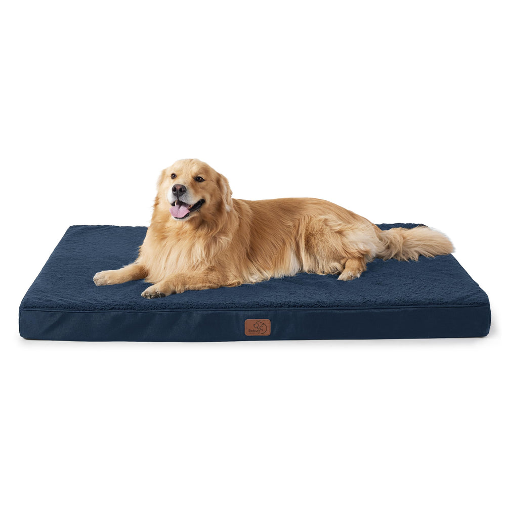 Bedsure XL dog bed cover removable washable demonstrates easy cleaning and fade-resistant fabric for busy homes