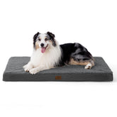 Bedsure XL dog bed in crate top view with spacious comfort.