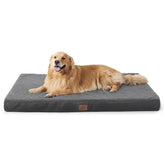 Bedsure XL dog bed side view shows supportive construction for restful sleep