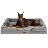 Bedsure XXL orthopedic dog bed top view showing spacious 52-inch footprint for large pets