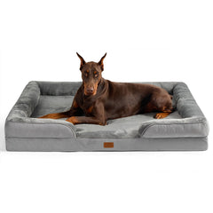 Bedsure XXL orthopedic dog bed top view showing spacious 52-inch footprint for large pets
