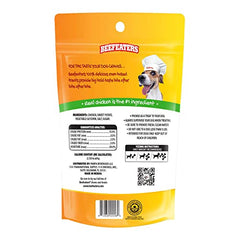Beefeaters sweet potato-wrapped chicken close-up highlights natural ingredients and chewy texture.