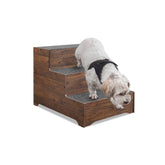 beeNbkks dog stairs extra wide wooden steps offer stable couch access for large dogs