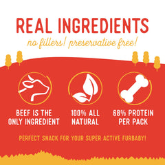Beg & Barker beef liver jerky in resealable bag for daily snacks