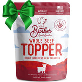 Beg & Barker beef toppers 8oz packaging enhances meals with real beef boost.