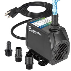 BeGreenPro 800GPH submersible pump compact design saves space in tanks for easy setup.