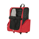 Beidingsen pet trolley bag front view red travel-ready dual carry option