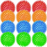 Beieverluck 12-pack blue squeaky dog ball for indoor fetch and gnaw sessions.