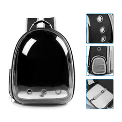 BEIKOTT cat backpack side view shows ergonomic, secure carrying design.