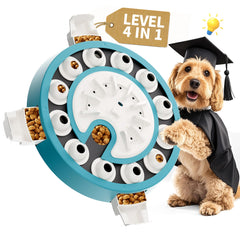 Beitophome Dog Puzzle Level 4 interactive toy shown in play setup for mental stimulation