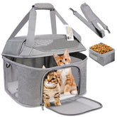 Bejibear large cat carrier top view with spacious interior for comfort