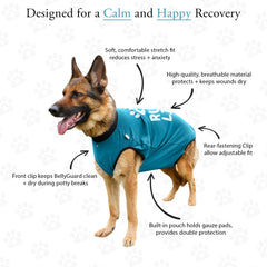 BellyGuard recovery suit toilet flap closure enables easy potty breaks