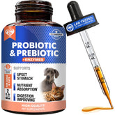 Beloved Pets probiotics-enzymes for dogs bottle closeup promotes digestive health.