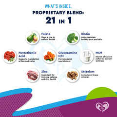 Beloved Pets skin coat health liquid drops help maintain a vibrant coat.