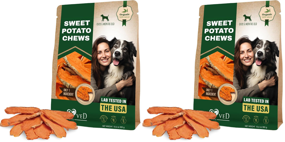 Beloved Pets sweet potato dog treats 11oz packshot ideal for training sessions