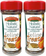 Bench & Field cat treats fish-shaped bites support healthy skin and coat.