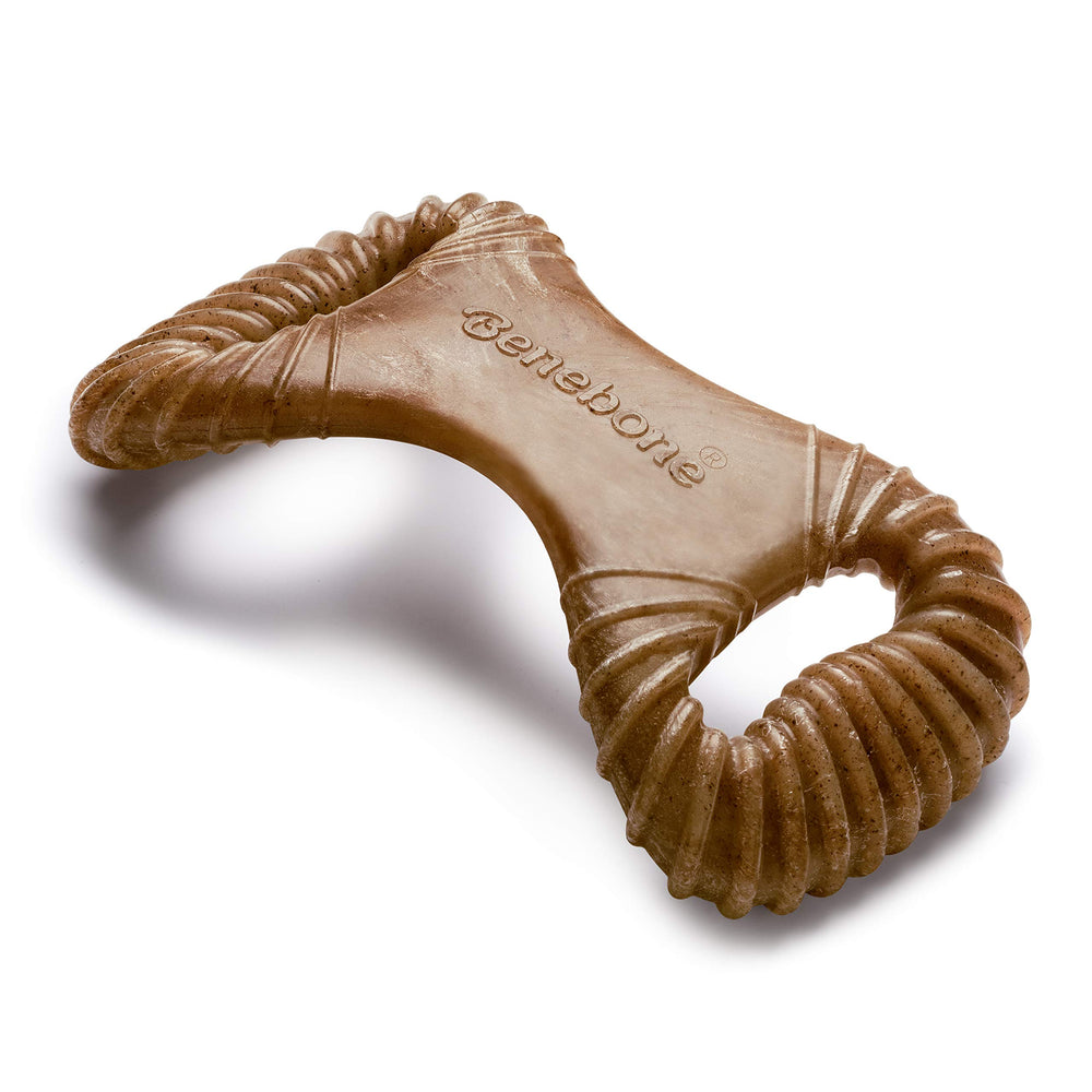 Benebone Dental Chew muestra su textura de nylon para estimular dientes y encías.