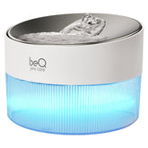BeQ Cat Water Fountain front view shows stainless steel top and hydration-friendly design.