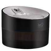 beQ cat water fountain front view demonstrates a stylish, pet-friendly design for easy access water.