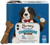 Bernie's Charming Chompers dog chews close-up shows texture that supports breath freshness and oral comfort.