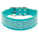 Berry Pet Rhinestones dog collar closeup shows crystal sparkle for everyday glam