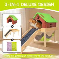 BESNEW guinea pig hideout house close-up for cozy privacy and nap spots.