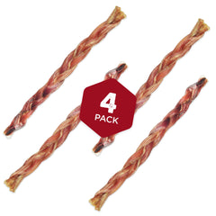 Best Bully Sticks 12inch braided beef chew for large dogs supports dental cleaning