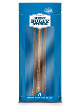 Best Bully Sticks 12inch pack closeup, durable chew for large dogs.