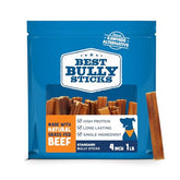 Best Bully Sticks 4inch bully stick pack 16oz; durable chew for small dogs.
