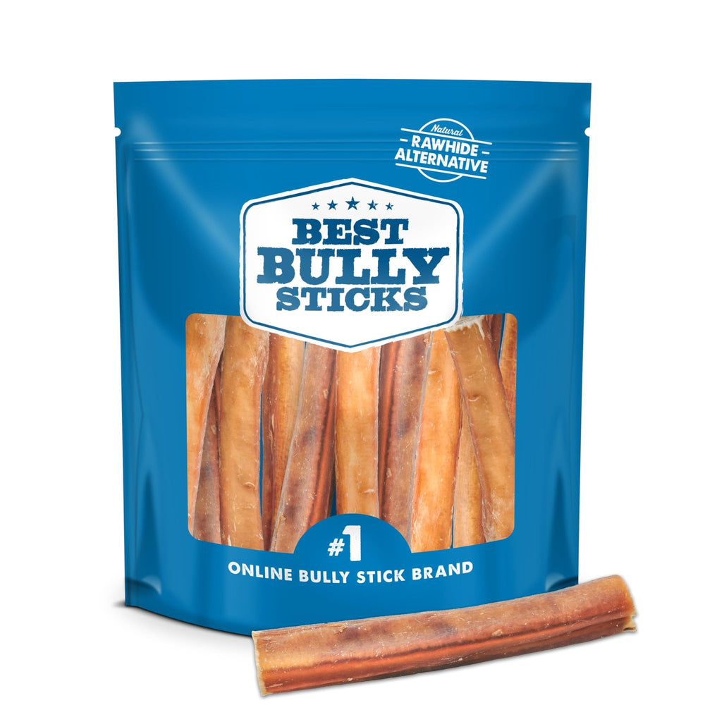 Best Bully Sticks 6-inch jumbo bully stick for dogs provides a long-lasting chew for large breeds.