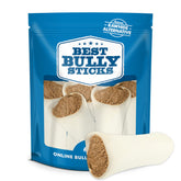 Best Bully Sticks bully-filled shin bones pack-shot showing durable dog chews
